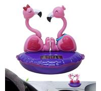 Solar Dancing Flamingo - Car Dashboard Dancer Bobble Head, Car Dashboard Shaking Head Decor, Solar Dancing Toy Flamingo Valentine's Day Ornaments Shake Head Toy, For Car Desktop Decoration