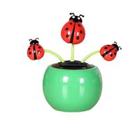 Solar Dancing Flower, Solar Powered Dancing Figures Car Ornaments, Shaking Head Flower Toy for Car Dashboard, Window, Home Office Desk Decor