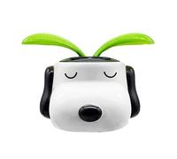 Solar Dancing Flowers Pots,Solar Flip Flap Flower Bobbleheads Animal Toys for Car Dashboard Office Desk Decoration,Cute Solar Powered Piggy Puppy Dancing Flowers Solar (Puppy)