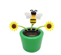 Solar dancing flowers, solar dancing sunflower toys, reusable solar shaking head decoration, cute flower flower pot toys suitable for bedroom, dashboard, home