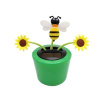 Solar Dancing Flowers,Sunflower Solar Car Ornament | Shaking Head Car Ornaments, Powered Toy Dashboard Decor for Bedroom, Home, Desk