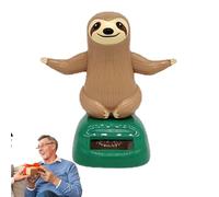 Solar Dancing Sloth - bobbleheadd Dashboard Toy, Shaking Hand Figurine | Cute Animated Solar Sloth for Kids’ Room, Car Display, officee Table, or Home Shelf Decor, Fun Wobble Toy Gift or Collectible