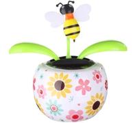 Solar Dancing Solar Powered Dancing Bee Toy in Colorful Shape Flip Flap Animated Bobblehead Dancer Window Sun Catcher Car Dashboard Decor Solar Power Kits Learning and Education