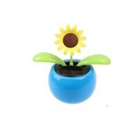 Solar Dancing Sun Flower Automotive Ornament Solar Powered Dancing Sun Flower in Colorful Pots Swinging Animated Bobblehead Dancer Window Sun Catcher Car Dashboard Decor Portable Suncatchers