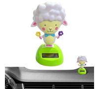 Solar Dancing Toys - Abs Sheep Design Shaking Solar Dashboard Decorations