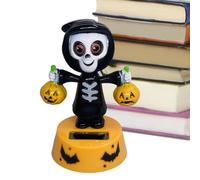 Solar Dancing Toys - Solar Powered Dancing Dolls | Cartoon Animated Halloween Dashboard Accessories for Home Living Room Vehicle Truck Road Trip Auto Automotive Bedroom