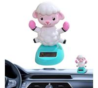 Solar Dashboard Decorations Solar Sheep Design Shaking Collectible Statue