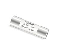 Solar DC 1000V PV Fuses 10A 15A 20A 25A 30A High Voltage for Solar System Protection(25v)
