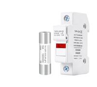 Solar DC Fuses 1000V PV Photovoltaic 6A 10A 15A 20A 25A 30A DC Fuse Holder Base For Solar Short Circuit Protection 1Pcs(15A fuse)