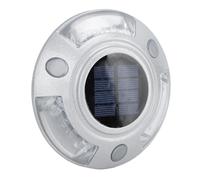 Solar Deck Lights 12 LED IP68 Waterproof Aluminum Alloy Driveway Dock Lights Easy Installation Super Bright Light for Road Pathway Garden with Automatic Light Control (Blue