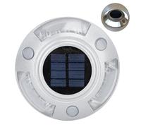 Solar Deck Lights 12 LED Waterproof Driveway Dock Lights 800m Visible Distance IP68 Resistance to Pressure, Automatic Light Control Design (White Light)