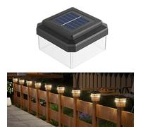 Solar Deck Lights Outdoor For Rod Mat Fence Posts 60X40mm To 100X100 Mm, Solar Powered LED Step Light For Stairs, Step, Fence, Yard, Patio, Pathway, IP65 Waterproof Warm White Lamp(60 * 40mm)