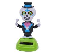 Solar Decoration Decoration - Car Adorno for Car | Shaw Animals for Decoration | Solar Powered Decorative Doll | Trembling Skeleton Bobblehead at Desk, Office