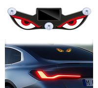Solar Demon Eye LED Car Window Light,Devil Eyes Dynamic Windshield Ambient Lamp with Vibration and Light Sensor,Suction Cup Warning Lights for Trucks,Solar and USB Powered Car Eye Lights