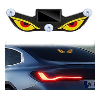 Solar Demon Eye LED Car Window Light,Devil Eyes Dynamic Windshield Ambient Lamp with Vibration and Light Sensor,Suction Cup Warning Lights for Trucks,Solar and USB Powered Car Eye Lights
