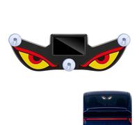 Solar Demon Eye LED Car Window Light, Devils Eyes Lights for Windshield, Animated Demon Eye Rear Window Display, Wireless Rgb Exterior Atmosphere Lamp for Parking Decor and Car Shows (C)