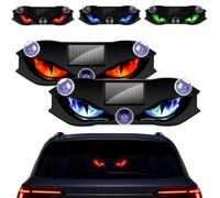 Solar Demon Eye LED Car Window Light, Dynamic Wireless Ambient Glow for Rear Glass, Solar Devil Eye LED Window Lights with Strong Suction Mount B