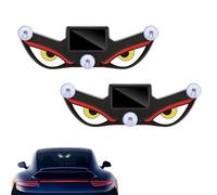 Solar Demon Eye LED Car Window Light,LED Eyes for Car Window,Solar USB Dual-Power Devil Eyes Warning Lights,Suction Cup Dynamic LED Car Eyes,Vibration Induction Ambient Lighting, for Car,Trucks (D*2)