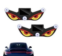 Solar Demon Eye LED Car Window Light,LED Eyes for Car Window,Solar USB Dual-Power Devil Eyes Warning Lights,Suction Cup Dynamic LED Car Eyes,Vibration Induction Ambient Lighting, for Car,Trucks (C*2)