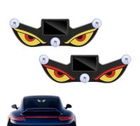 Solar Demon Eye LED Car Window Light,LED Eyes for Car Window,Solar USB Dual-Power Devil Eyes Warning Lights,Suction Cup Dynamic LED Car Eyes,Vibration Induction Ambient Lighting, for Car,Trucks (B+C)
