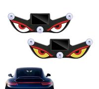 Solar Demon Eye LED Car Window Light,LED Eyes for Car Window,Solar USB Dual-Power Devil Eyes Warning Lights,Suction Cup Dynamic LED Car Eyes,Vibration Induction Ambient Lighting, for Car,Trucks C)