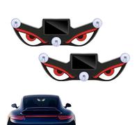 Solar Demon Eye LED Car Window Light,LED Eyes for Car Window,Solar USB Dual-Power Devil Eyes Warning Lights,Suction Cup Dynamic LED Car Eyes,Vibration Induction Ambient Lighting, for Car,Trucks (A*2)