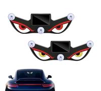 Solar Demon Eye LED Car Window Light,LED Eyes for Car Window,Solar USB Dual-Power Devil Eyes Warning Lights,Suction Cup Dynamic LED Car Eyes,Vibration Induction Ambient Lighting, for Car,Trucks D)