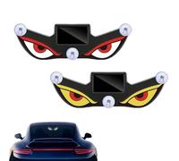 Solar Demon Eye LED Car Window Light,LED Eyes for Car Window,Solar USB Dual-Power Devil Eyes Warning Lights,Suction Cup Dynamic LED Car Eyes,Vibration Induction Ambient Lighting, for Car,Trucks B)