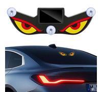 Solar Demon Eye LED Car Window Light, Solar USB Dual-Power Devil Eyes Warning Lights, Suction Cup Dynamic LED Car Eyes, Vibration Induction Ambient Lightiing, for Cars, Trucks Window (style D)