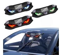 Solar Demon Eye Led Car Window Light, Waterproof Wireless Dynamic Warning Sign, Solar Devil Eye Light, 3 Control Modes, Auto On/Off Blinking, Easy Installation For Suv Truck Van Decoration，3pcs
