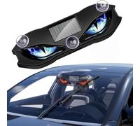Solar Demon Eye Led Car Window Light, Waterproof Wireless Dynamic Warning Sign, Solar Devil Eye Light, 3 Control Modes, Auto On/Off Blinking, Easy Installation For Suv Truck Van Decoration，Green*2