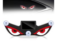 Solar Demon Eye LED Car Window Light, Wireless No Drill Solar Devil Eyes Warning Lights, USB Powered, LED Smart Waterproof Eyes Animated for Suvs Trucks Vans (Style A)