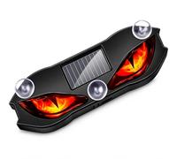 Solar Devil Eye LED Car Window Light, Waterproof Wireless Dynamic Decorative Lamp for Windshield & Rear Window, Vehicle Interior Ambient Lighting for Halloween Party Decor，red