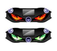 Solar Devil Eye LED Window Lights，Red Green