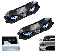 Solar Devil Eye LED Window Lights,Solar USB Dual-Power Demon Eye Light，2*B