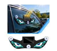 Solar Devils Eyes Light for Windshield, 3 Modes Demon Eye LED Car Window Lights with Light Sensor, Suction Mount Solar/USB Powered for Cars Trucks Windshield Rear/Side Window Night Decoration (Blue)