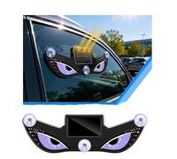 Solar Devils Eyes Light for Windshield, 3 Modes Demon Eye LED Car Window Lights with Light Sensor, Suction Mount Solar/USB Powered for Cars Trucks Windshield Rear/Side Window NightDecoration (Purple)