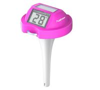Solar Digital Pool Thermometer with Easy to Read Large LCD Screen, Floating Thermometer for Pools and Ponds (Rose)