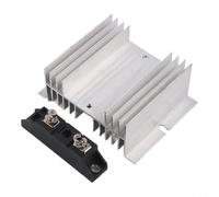 Solar Diodes Rectifier MD50A 1600V with Heat Sink, Photovoltaic Rectifier Module for PV Systems, Auto Panels, Battery Charge, and Industrial Applications