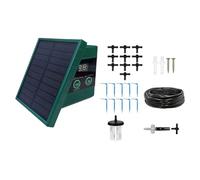 Solar Drip Irrigation System Kit Flower Pot Garden Houseplant Anti Siphoning