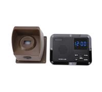 Solar Driveway Alarm System, Long Range Detection Outdoor Motion Sensor Receiver, Rechargeable Battery, IP55 Water Resistant