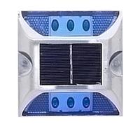 Solar Driveway Lights Outdoor LED Solar Power Ground Marker Light Road Reflector Waterproof Outdoor Driveway Road Highway Spike Automatic Lamp for Dock Sidewalk Garde