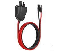 Solar Dual Cable Entry System Designed for Harsh Environments with IP68 Seal and Anti Aging ABS Housing for RV and Yacht (Black)