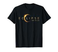 Solar Eclipse 2026 Men Women Kids Total Eclipse 08 12 26 T-Shirt