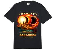 Solar Eclipse 2026 Shirt Zaragoza Spain Total Eclipse Comfort Colors Adult Heavyweight T-Shirt