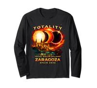 Solar Eclipse 2026 Shirt Zaragoza Spain Total Eclipse Long Sleeve T-Shirt