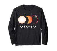 Solar Eclipse 2026 Shirt Zaragoza Spain Total Eclipse Long Sleeve T-Shirt