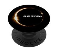 Solar Eclipse August 12 2026 8.12.2026 Design PopSockets Adhesive PopGrip