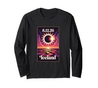 Solar Eclipse August 12 2026 Iceland Squad Matching Group Long Sleeve T-Shirt