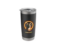 Solar Eclipse Cat August 12 2026 Design Stainless Steel Insulated Tumbler